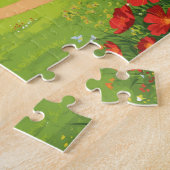 Landwirtschaftliche Tiere mit Scheunenlandschaft Puzzle (Seite)