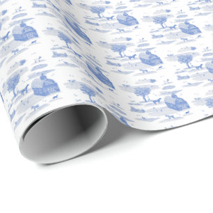 Landwirtschaftliche Toile (Blau) Geschenkpapier