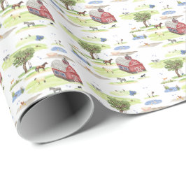 Landwirtschaftliche Toilette (Originalfarben)  Geschenkpapier