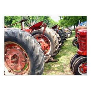 Landwirtschaftliche Traktoren Fotodruck