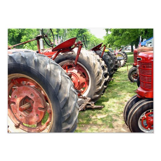 Landwirtschaftliche Traktoren Fotodruck (Vorne)