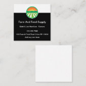 Landwirtschaftliche und Gefüttert Visitenkarten Quadratische Visitenkarte (Vorne/Hinten)