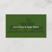 Landwirtschaftliche und Gefüttert Visitenkarten Visitenkarte (Vorderseite)
