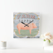 landwirtschaftliche Versorgung Quadratische Wanduhr (Zuhause)