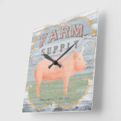 landwirtschaftliche Versorgung Quadratische Wanduhr (Winkel)