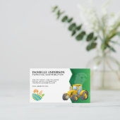 landwirtschaftliche Zugmaschine | Erdbauprodukte Visitenkarte (Stehend Vorderseite)