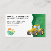 landwirtschaftliche Zugmaschine | Erdbauprodukte Visitenkarte (Vorderseite)