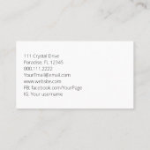 Landwirtschaftliche Zugmaschine Hühner Bio Gartenb Visitenkarte (Rückseite)