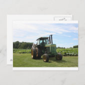 landwirtschaftliche Zugmaschine Postkarte (Vorne/Hinten)