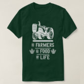 Landwirtschaftlicher Bauer Keine Bauern kein Leben T-Shirt (Design vorne)