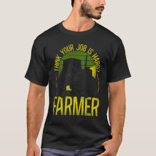 Landwirtschaftlicher Bauer Traktor Vintage Retro D T-Shirt