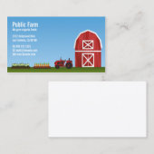 Landwirtschaftlicher Bauer Visitenkarte (Vorne/Hinten)