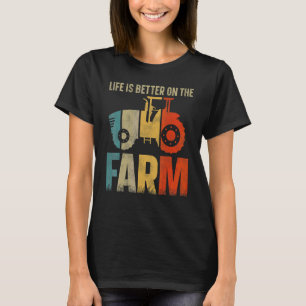 Landwirtschaftlicher Landwirt Vintage Traktor Retr T-Shirt