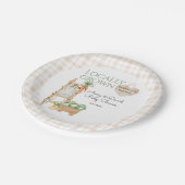 Landwirtschaftlicher Markt Moderne Babydusche Pappteller (Schrägansicht)