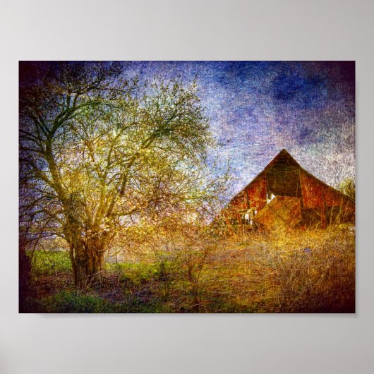 Landwirtschaftlicher Niedergang Poster (Vorne)