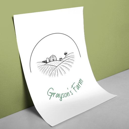 Landwirtschaftliches Cottage-Geschäft Poster