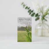 Landwirtschaftliches MaislandschaftsFoto Visitenkarte (Stehend Vorderseite)