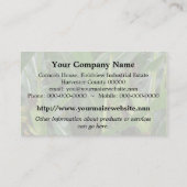 Landwirtschaftliches MaislandschaftsFoto Visitenkarte (Rückseite)