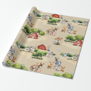 Landwirtschaftliches Nahtloses Muster Craft und Geschenkpapier