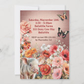 Landwirtschaftliches Party Einladung (Rückseite)