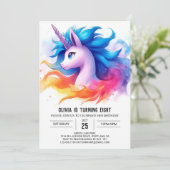 Landwirtschaftliches Pferd zum Geburtstag Einladung (Stehend Vorderseite)