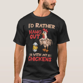 Landwirtschaftliches Tier  Huhn Bauer Landwirtscha T-Shirt