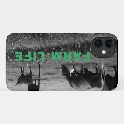 Landwirtschafts-, Kuh- Case-Mate iPhone Hülle (Rückseite (Horizontal))