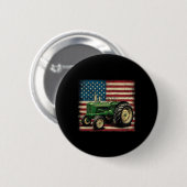Landwirtschaftsbetrieb Traktor US Flagge Traktor A Button (Vorne & Hinten)