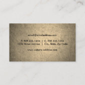 Landwirtschaftskarte für Kuh Visitenkarte (Rückseite)