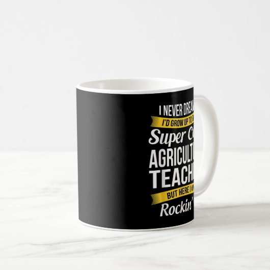 Landwirtschaftslehrer Funny Gift Kaffeetasse (VorderseiteRechts)