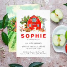 Landwirtschaftsthema | Einladung zum Geburtstag vo