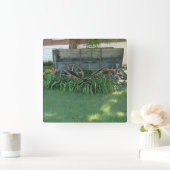 Landwirtschaftswagen Quadratische Wanduhr (Zuhause)