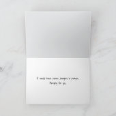 Landzaun am Morgen Nebel Karte (Innenseite)