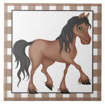 Landziegel des Cartoon