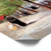 Lane am Jardin du Luxembourg, Vincent van Gogh Poster (Ecke)