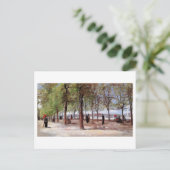 Lane am Jardin du Luxembourg, Vincent van Gogh Postkarte (Stehend Vorderseite)