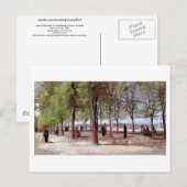 Lane am Jardin du Luxembourg, Vincent van Gogh Postkarte (Vorne/Hinten)