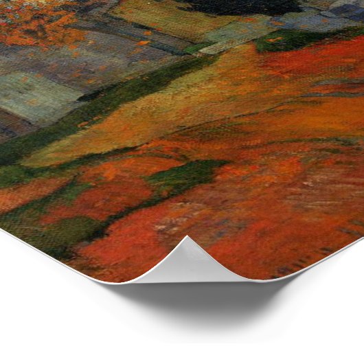 Lane bei Alchamps Arles von Paul Gauguin Poster (Ecke)