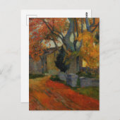 Lane bei Alchamps Arles von Paul Gauguin Postkarte (Vorne/Hinten)