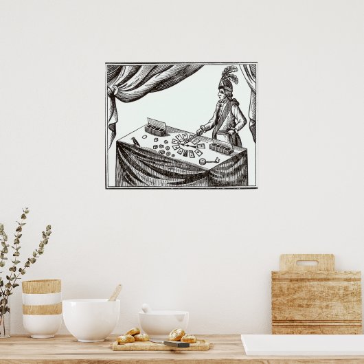 Lane, der Konjurer Poster (Küche)