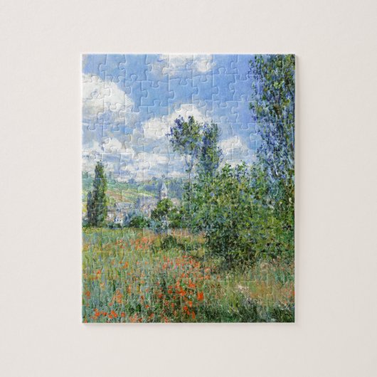 Lane in den Mohnfeldern - Claude Monet Puzzle (Vertikal)