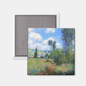 Lane in Poppy Fields Saint-Martin Claude Monet Magnet (Vorderseite/Rückseite)