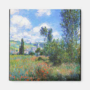 Lane in Poppy Fields Saint-Martin Claude Monet Magnet