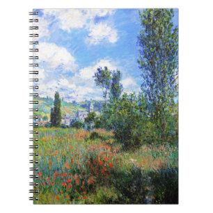 Lane in Poppy Fields Saint-Martin Claude Monet Notizblock
