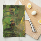 Lane in Public Garden, Arles von Vincent van Gogh Geschirrtuch (Viertel Falte)