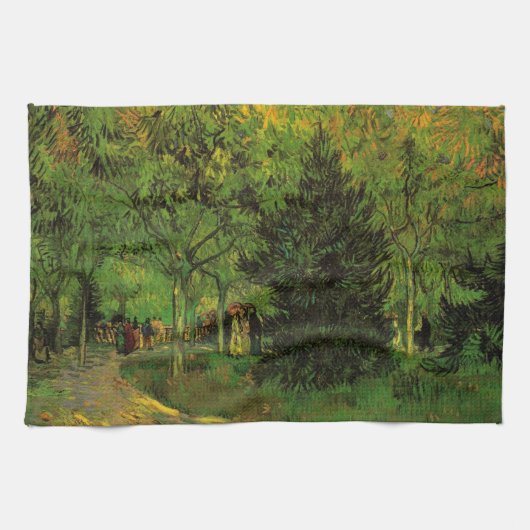 Lane in Public Garden, Arles von Vincent van Gogh Geschirrtuch (Horizontal)