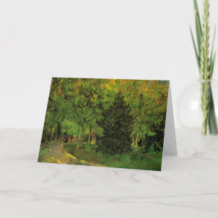 Lane in Public Garden, Arles von Vincent van Gogh Karte