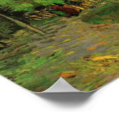 Lane in Public Garden, Arles von Vincent van Gogh Poster (Ecke)