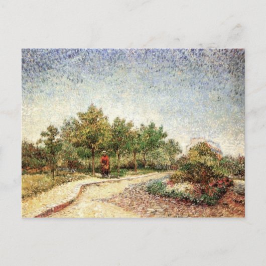 Lane in Voyer d'Argenson Park, Vincent van Gogh Postkarte (Vorderseite)