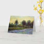 Lane in Voyer d'Argenson Park von Vincent van Gogh Karte (Gelbe Blume)